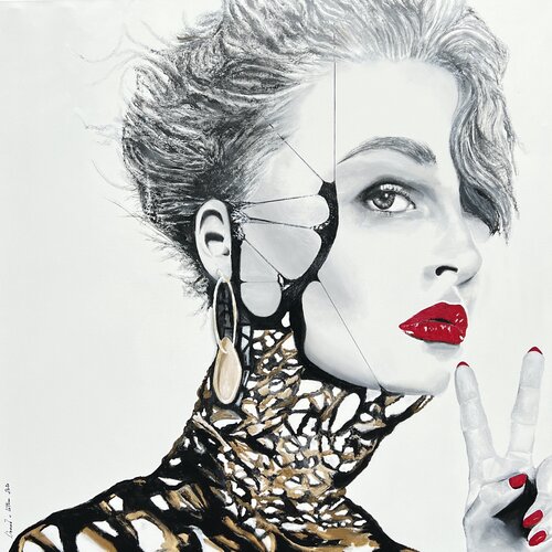 Gefangen im Netz der Gedanken von Veronika von Kathen, Malerei kaufen auf Singulart