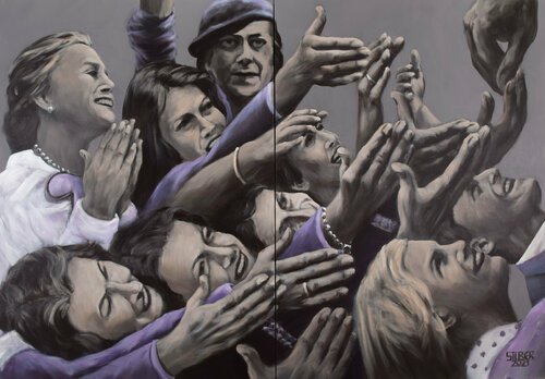 Anmutung, Gewissen & Macht von Prof. Gerhard Silber, Malerei kaufen auf Singulart