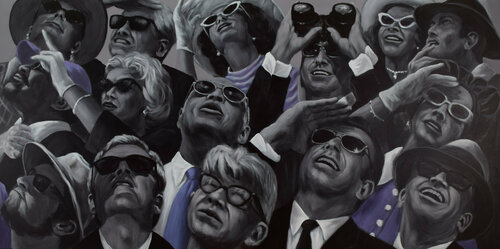 Brot & Spiele XI    (Auftragsarbeit) van Prof. Gerhard Silber, Schilderij te koop op Singulart