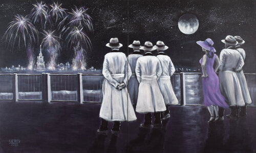 Infinity by Prof. Gerhard Silber, 油畫 for Sale on Singulart