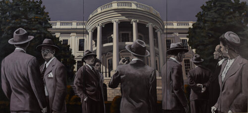 White House by Prof. Gerhard Silber, Painting for Sale on Singulart