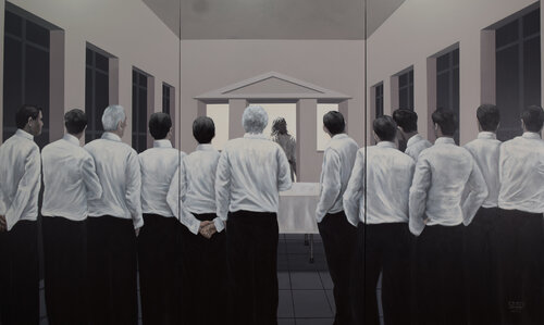 Der Verrat I by Prof. Gerhard Silber, Painting for Sale on Singulart