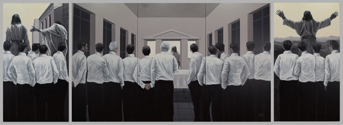 Der Verrat II by Prof. Gerhard Silber, 油畫 for Sale on Singulart