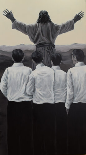 Auffahrt gen Himmel by Prof. Gerhard Silber, 油畫 for Sale on Singulart