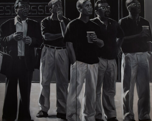 Spectators IV von Prof. Gerhard Silber, Malerei kaufen auf Singulart