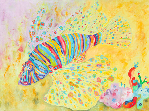 La rascasse de Brigitte Bargain, Pintura a la venta en Singulart