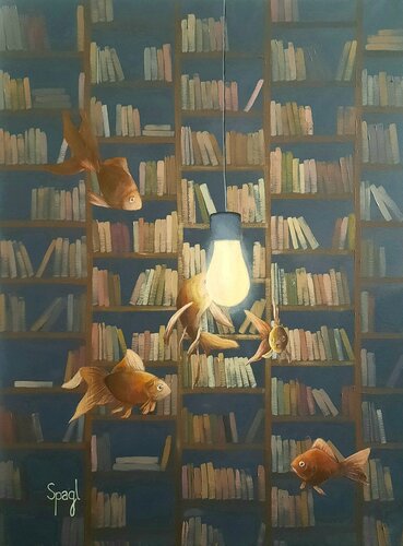 "Poissonages" di Anja Spagl, Pittura in vendita su Singulart