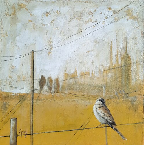 Vogelperspektive (Birdperspektive) van Anja Spagl, Schilderij te koop op Singulart