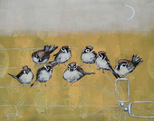 At the horizon II di Anja Spagl, Pittura in vendita su Singulart