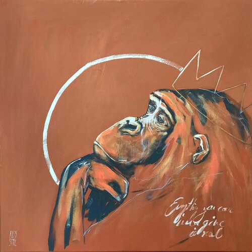 Everything you can imagine is real van Anja Spagl, Schilderij te koop op Singulart