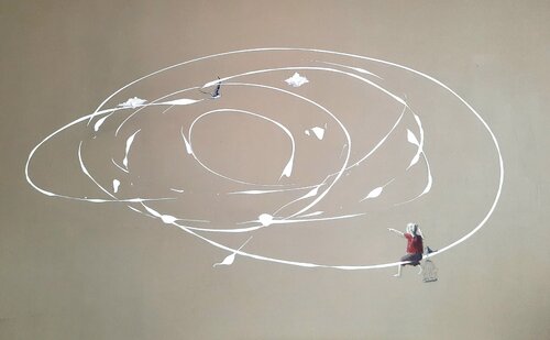 The sky is yours di Anja Spagl, Pittura in vendita su Singulart