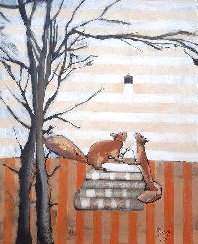 Attracted by the light by Anja Spagl, Painting for Sale on Singulart