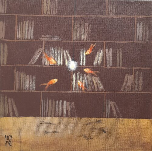 "Bookfish" di Anja Spagl, Pittura in vendita su Singulart