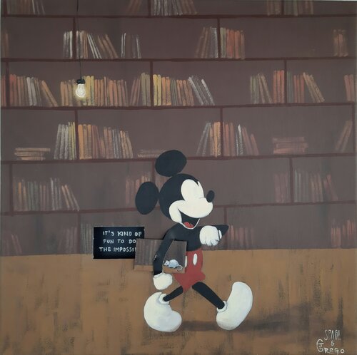 It's kind of fun to do the impossible van Anja Spagl, Schilderij te koop op Singulart