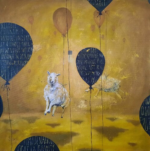 Everything you can imagine is possible by Anja Spagl, 회화 for Sale on Singulart