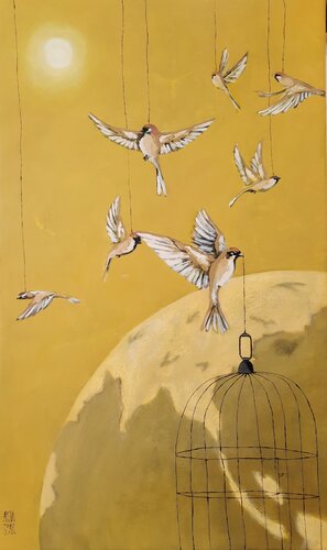 Existence von Anja Spagl, Malerei kaufen auf Singulart