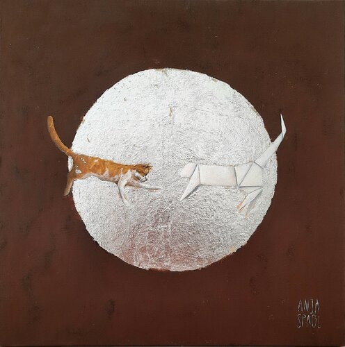In the Mirror of the Others by Anja Spagl, 油畫 for Sale on Singulart