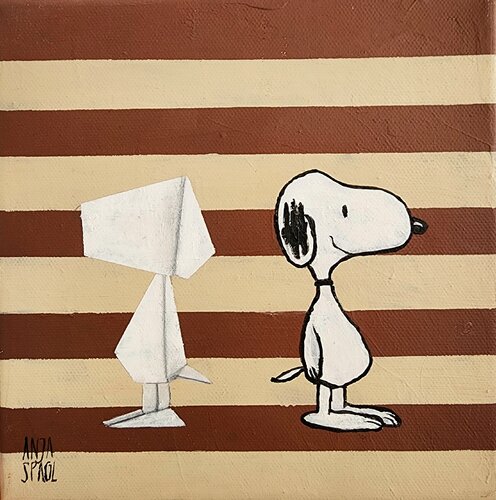 Alter Ego Snoopy by Anja Spagl, 油畫 for Sale on Singulart