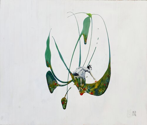 The secret Garden within II by Anja Spagl, 油畫 for Sale on Singulart