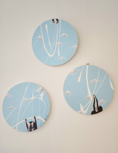 Eclats de ciel by Anja Spagl, 油畫 for Sale on Singulart