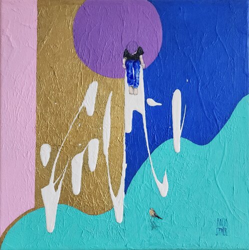 It's a colorful World de Anja Spagl, Pintura a la venta en Singulart