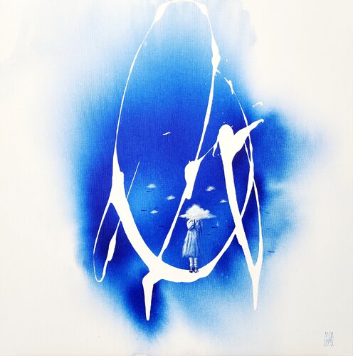 The human mind is like an ocean II de Anja Spagl, Pintura a la venta en Singulart