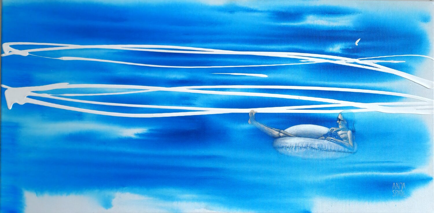 The Spirit of Water Anja Spagl Originalgemälde zu verkaufen