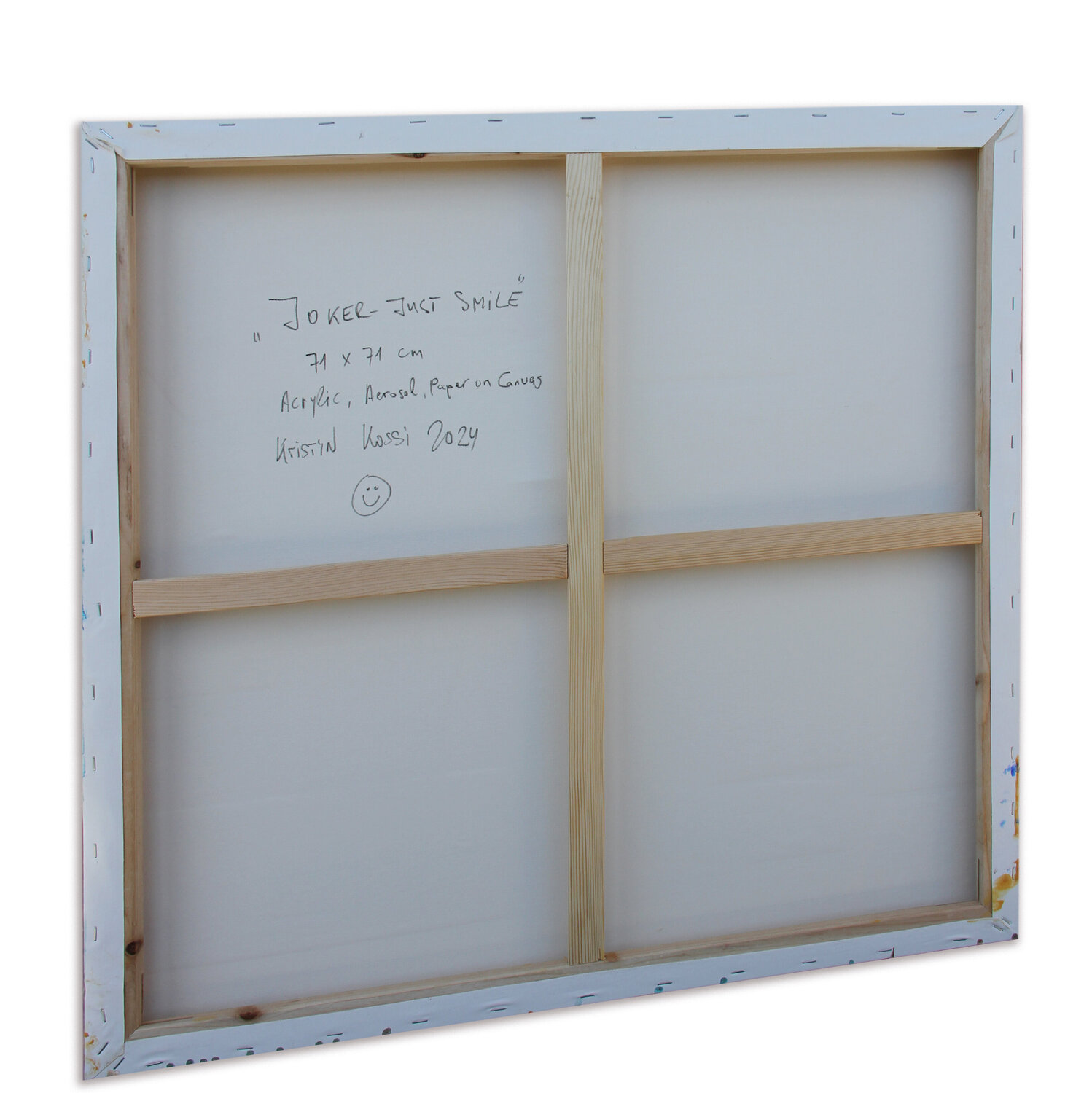 Joker - Just Smile door Kristin Kossi (2024) : Schilderij Acryl, Spuitverf  op Canvas - Singulart