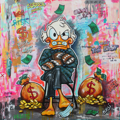 Bernie Scrooge by Kristin Kossi, Painting for Sale on Singulart