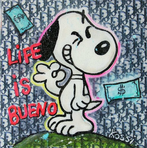 Snoopy Bueno di Kristin Kossi, Pittura in vendita su Singulart