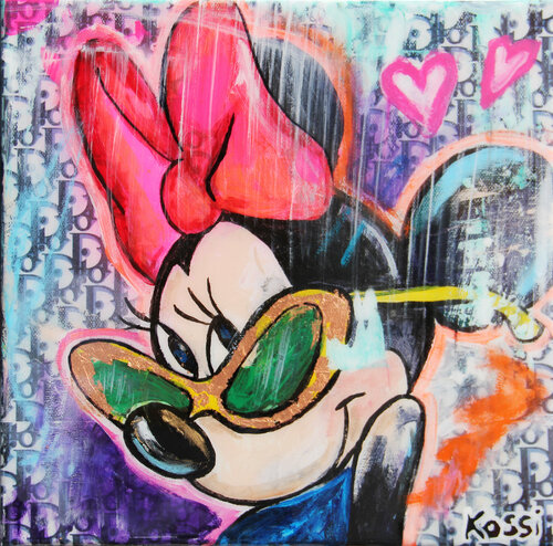 Dior Minnie Mouse Love di Kristin Kossi, Pittura in vendita su Singulart