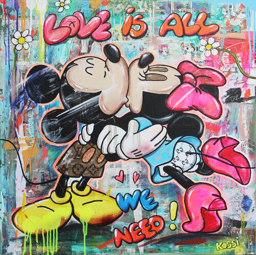 Love is all we need di Kristin Kossi, Pittura in vendita su Singulart