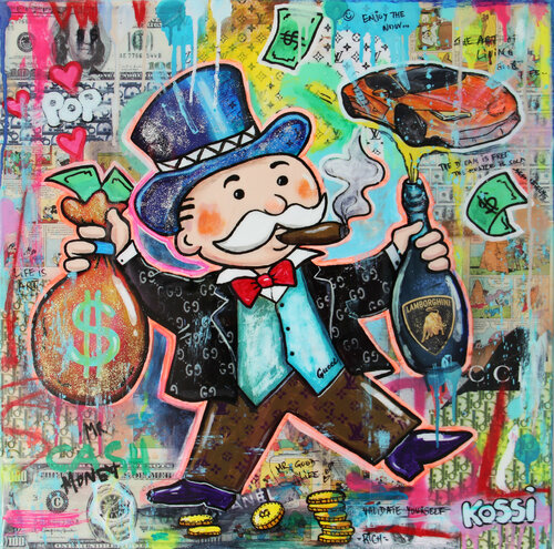 Mr. Goodlife di Kristin Kossi, Pittura in vendita su Singulart