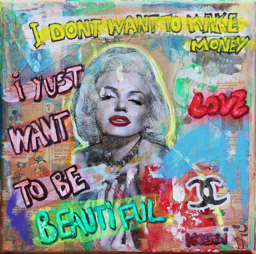 Beautiful Mini Monroe di Kristin Kossi, Pittura in vendita su Singulart