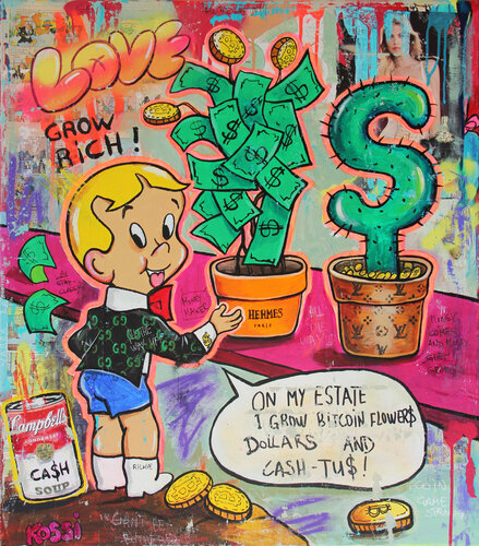 Grow Rich di Kristin Kossi, Pittura in vendita su Singulart