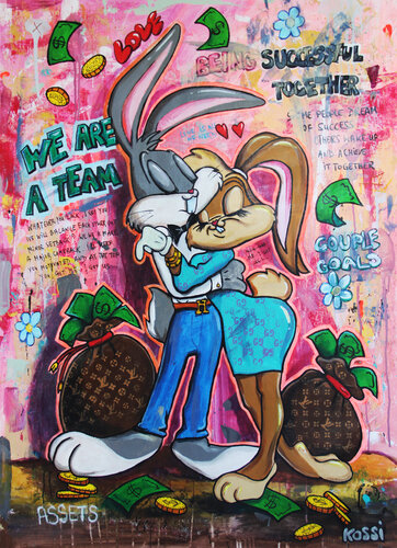 We are a team di Kristin Kossi, Pittura in vendita su Singulart