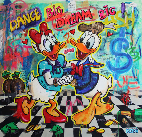 Dance big - Dream big di Kristin Kossi, Pittura in vendita su Singulart