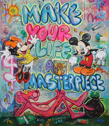 Make your life a masterpiece di Kristin Kossi, Pittura in vendita su Singulart