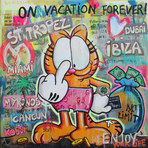 On vacay forever di Kristin Kossi, Pittura in vendita su Singulart