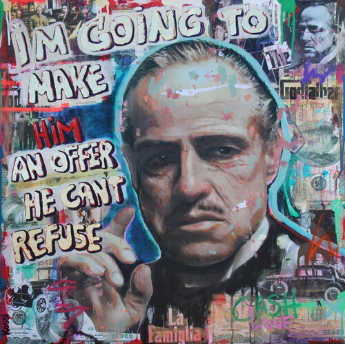 The Godfather van Kristin Kossi, Schilderij te koop op Singulart