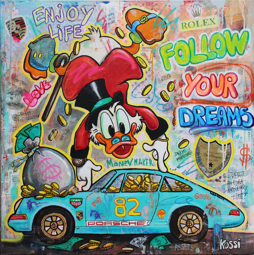 Follow your dreams by Kristin Kossi, Painting for Sale on Singulart