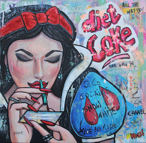 Snow White Diet by Kristin Kossi, Painting for Sale on Singulart