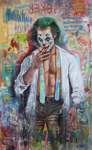Joker - Know your Why di Kristin Kossi, Pittura in vendita su Singulart