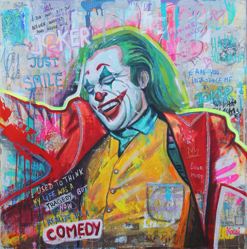 Joker - Just Smile von Kristin Kossi, Malerei kaufen auf Singulart