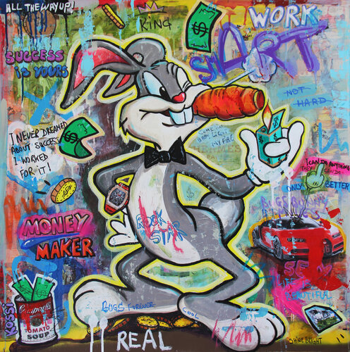 Bugs Bunny Smart von Kristin Kossi, Malerei kaufen auf Singulart