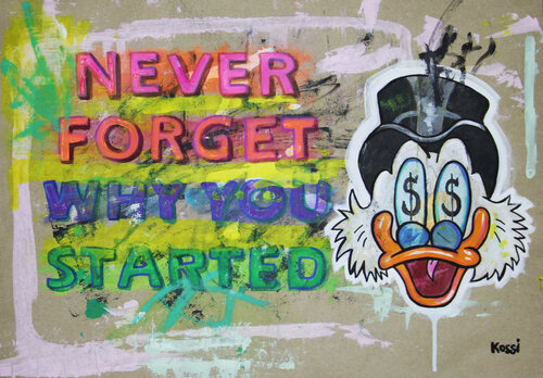 Never forget why you started de Kristin Kossi, Pintura a la venta en Singulart