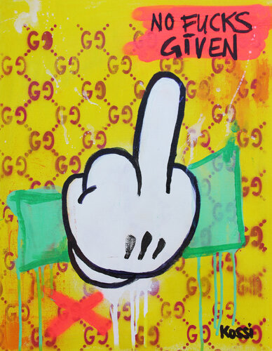 Profit & Protest von Kristin Kossi, Malerei kaufen auf Singulart