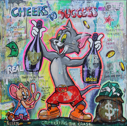 Tom and Jerry van Kristin Kossi, Schilderij te koop op Singulart