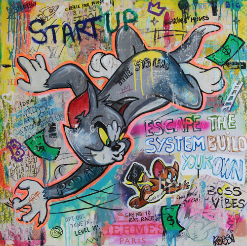 Escape the System von Kristin Kossi, Malerei kaufen auf Singulart