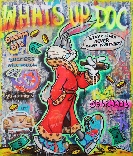 What`s up Doc? von Kristin Kossi, Malerei kaufen auf Singulart